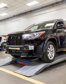 Toyota on vehicle lift | Priority Toyota Chesapeake in Chesapeake VA