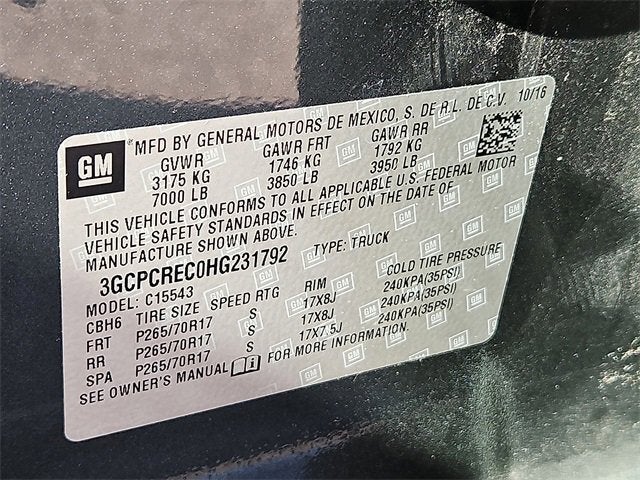 2017 Chevrolet Silverado 1500 LT