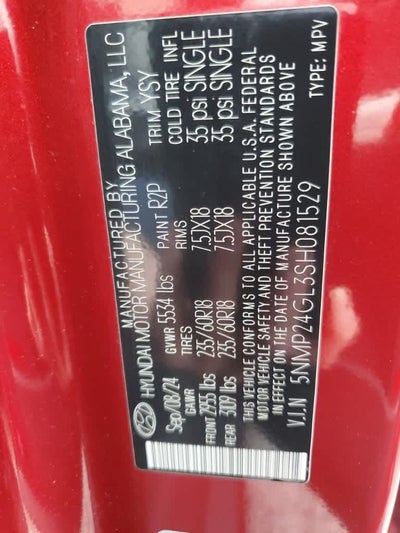 2025 Hyundai Santa Fe SEL