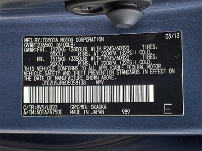 2013 Toyota 4Runner Limited