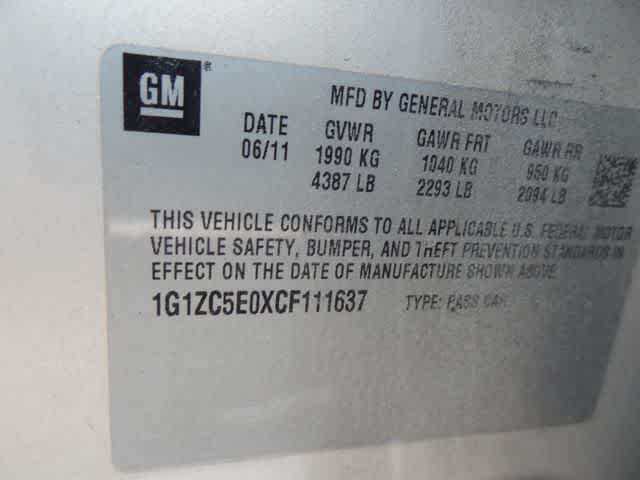 2012 Chevrolet Malibu LT w/1LT