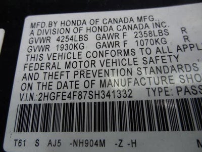 2025 Honda Civic Hybrid Sport Touring