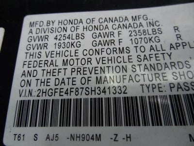 2025 Honda Civic Hybrid Sport Touring