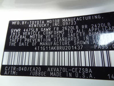 2024 Toyota Camry SE