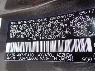 2018 Toyota Camry LE