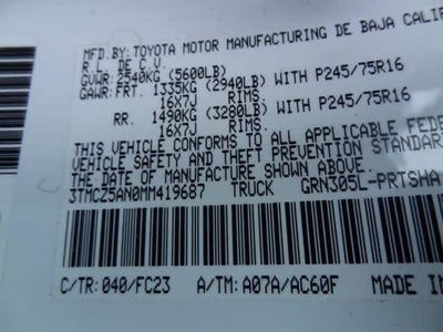 2021 Toyota Tacoma SR5