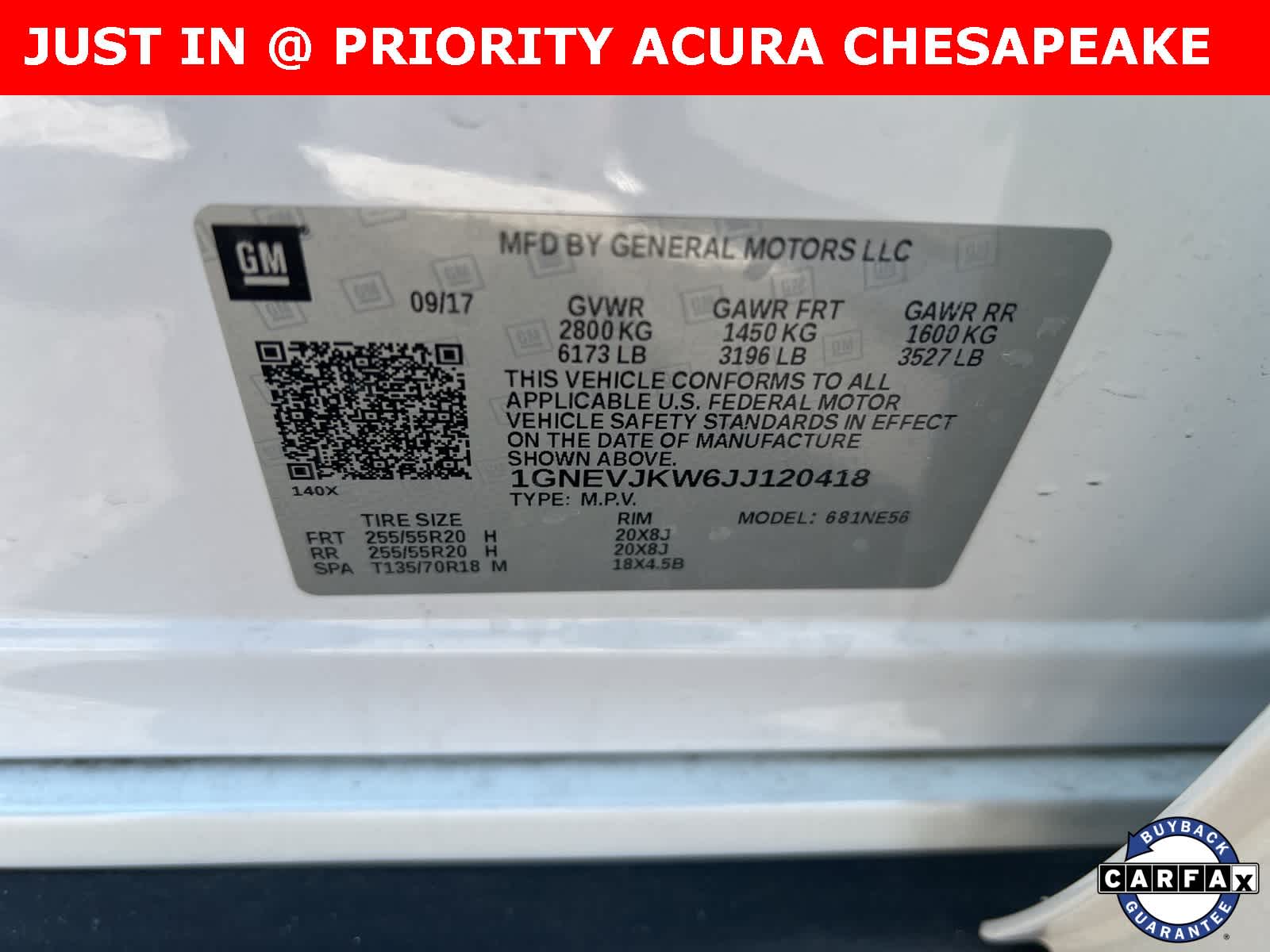 2018 Chevrolet Traverse Premier