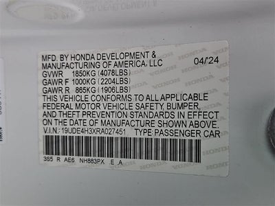 2024 Acura Integra w/A-Spec Package