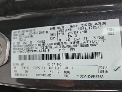 2021 Ford Escape Titanium Hybrid