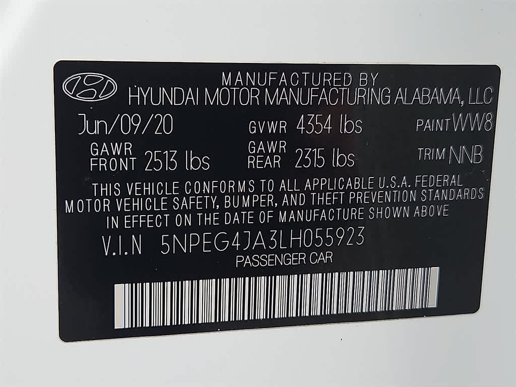 2020 Hyundai Sonata SE