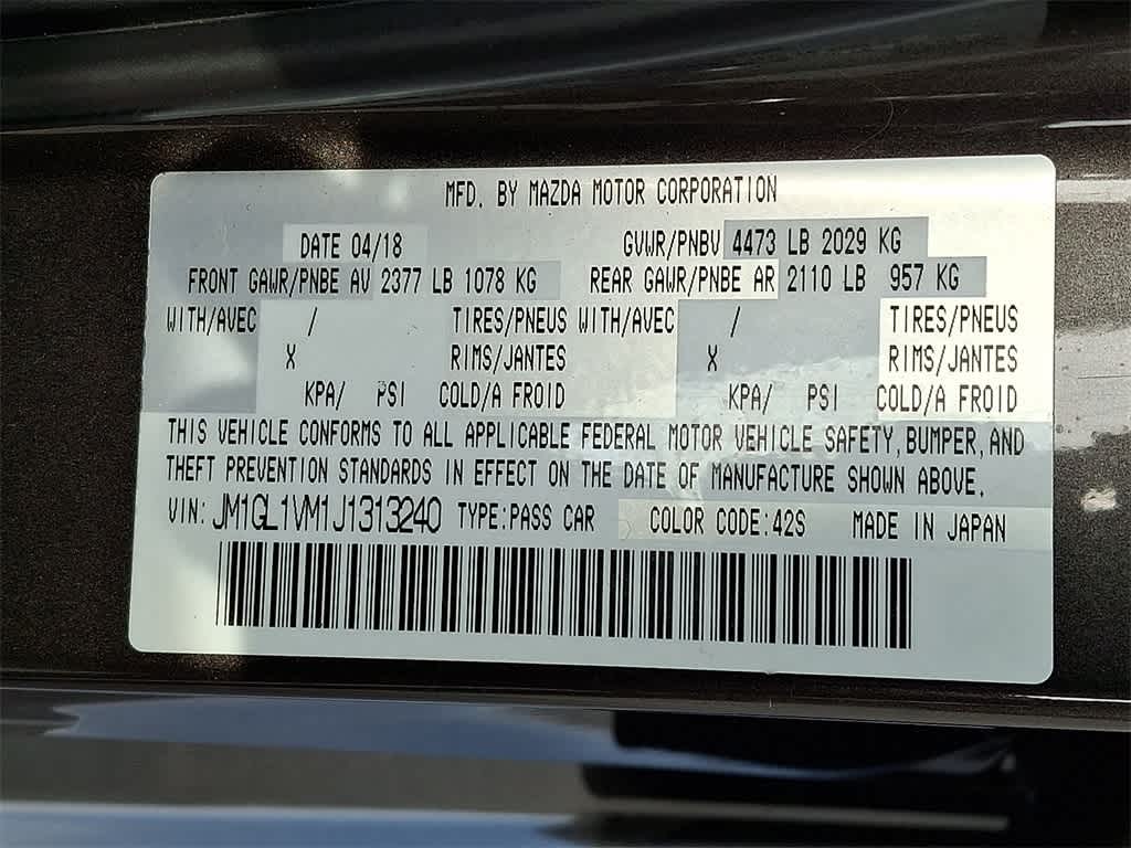 2018 Mazda MAZDA6 Touring