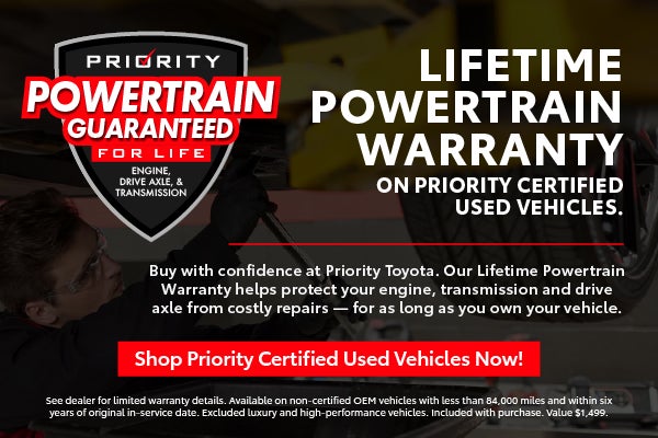 Lifetime powertrain warranty 