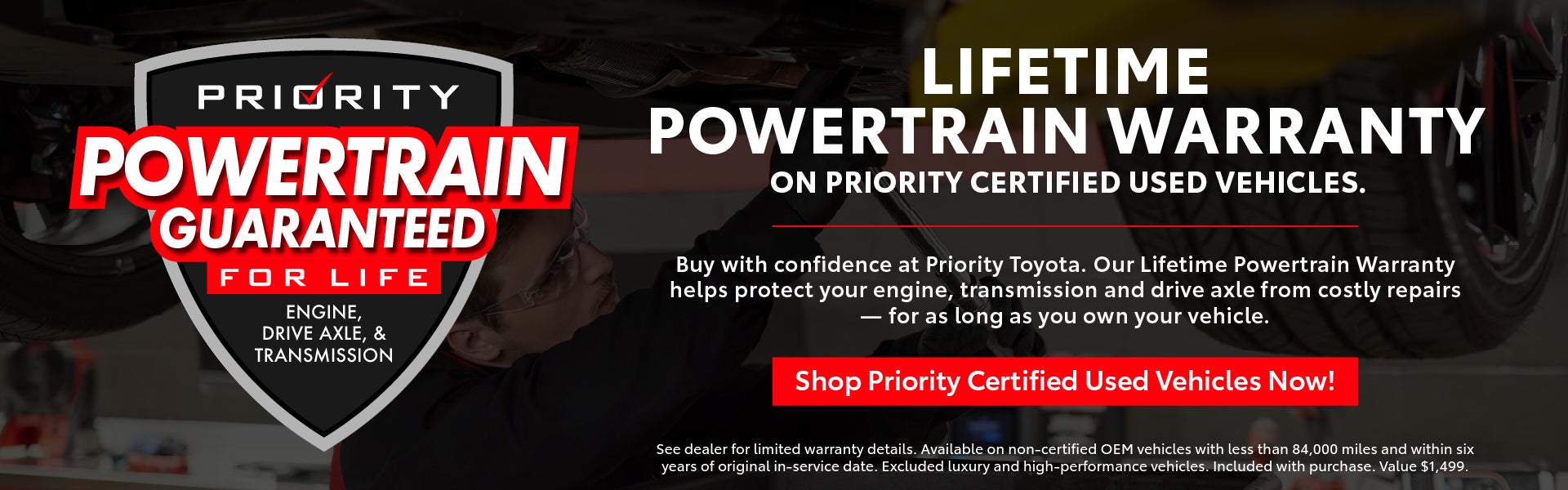 Lifetime powertrain warranty 