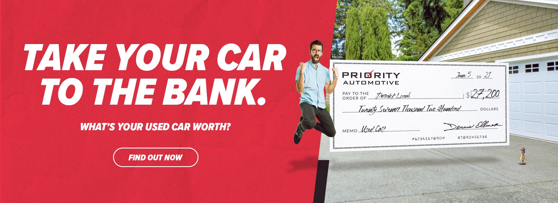 Take your car to the bank.